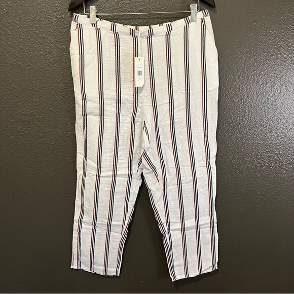 NWT Revolve x Tavik Calder Pant in White Stripe | Size L - Picture 5 of 12